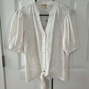 Anthropologie eyelet blouse